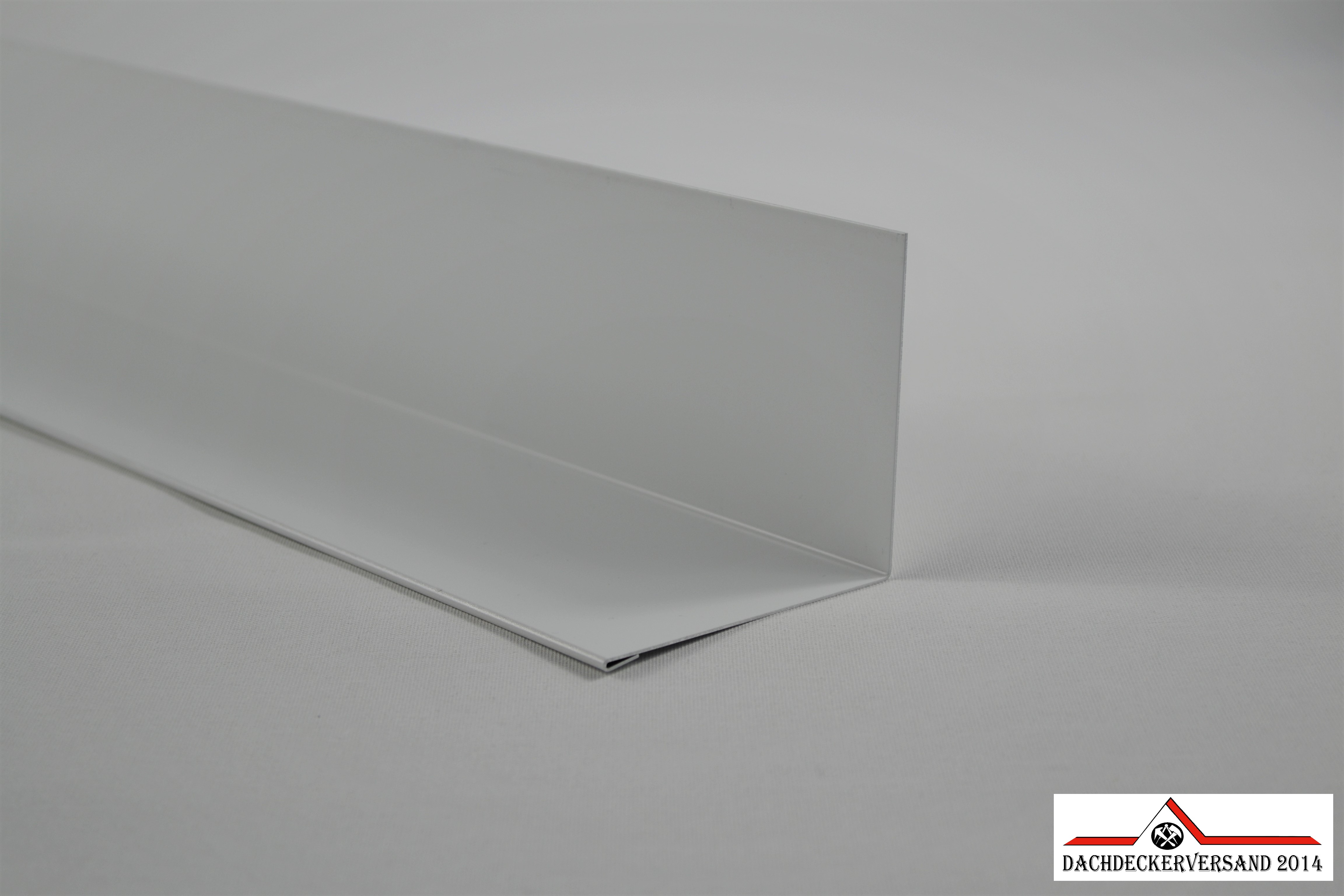 2 m Brustblech Wandanschlussblech Wandwinkel Dachblech Aluminium farbig  0,8 mm stark (Form B)