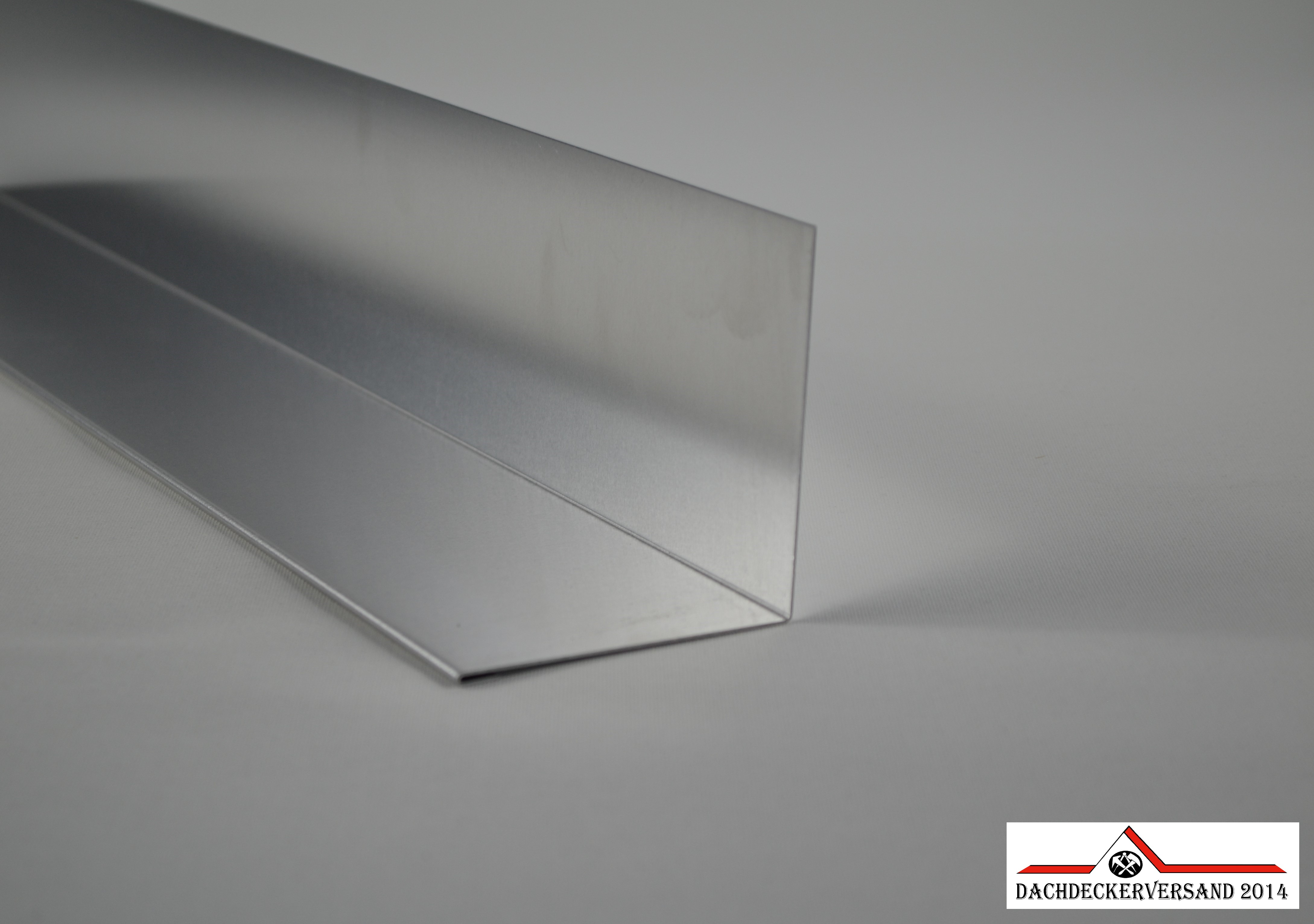 2 m Brustblech Wandanschlussblech Wandwinkel Dachblech Aluminium Alu natur 0,8 mm stark (Form B)