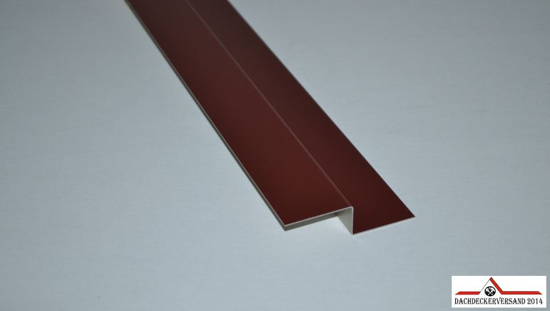 Alu Winkelblech Rot RAL 3009 – 90° Winkel, 2 M Länge, 150 X 150 Mm, 0,8 Mm Stark, Mit Schutzfolie